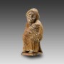 Greek Terracotta Statuette of a Grotesque Nurse and her Baby