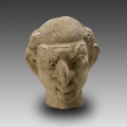 Grotesque Terracotta Head (Mime or Actor)