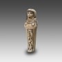 White-glazed Egyptian Faience Ushabti (Dynasty 21-22)